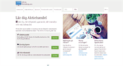 Desktop Screenshot of aktiekunskap.nu
